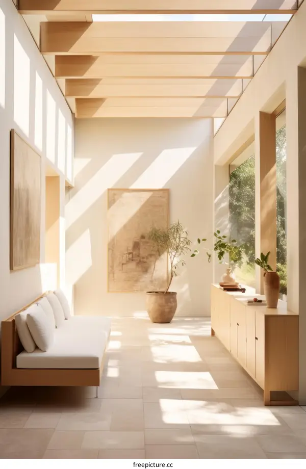 Bright and Airy Sunroom With Plants and Neutral Colors