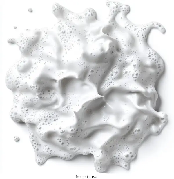 White Soap Foam Texture Closeup