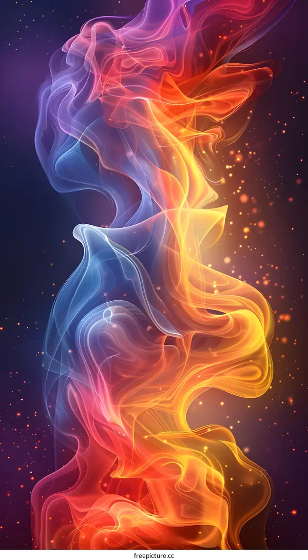Colorful Abstract Smoke Background