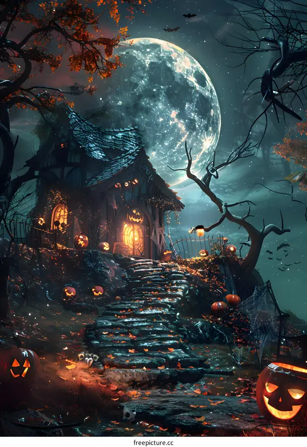 Halloween Pumpkin House
