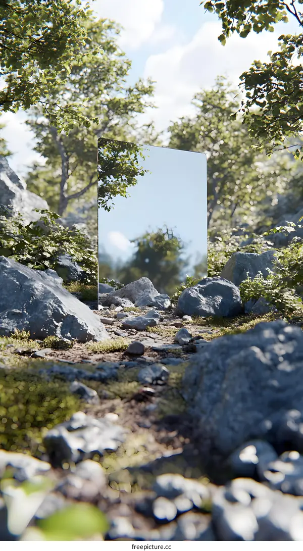 Mirror Reflection in the Forest
