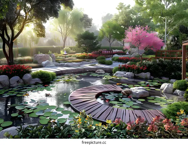 The landscape design renderings