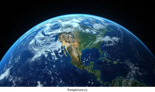 Earth from Space Stunning View