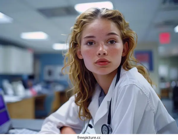 Portrait of a young female doctor