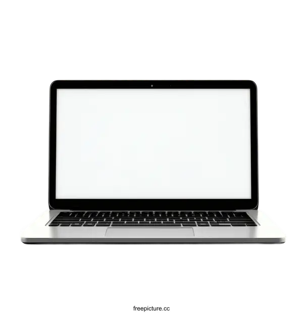 [Transparent Background PNG]Modern Laptop Mockup on White Background