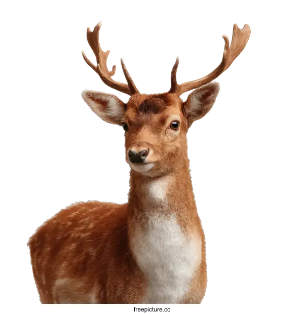 [Transparent Background PNG]Close-up of a Young Deer