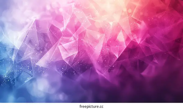 Pink blue gradient geometric shapes background