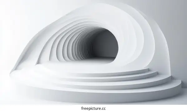 Abstract White Architectural Design