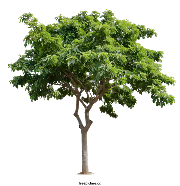 [Transparent Background PNG]Green Tree Isolated on White Background