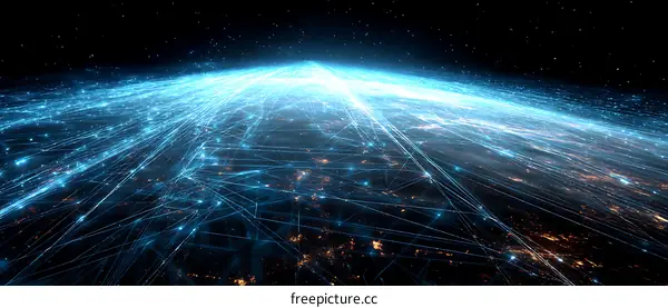 Global Network Connections Illustration