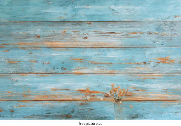 Vintage Light Blue Wooden Plank Background