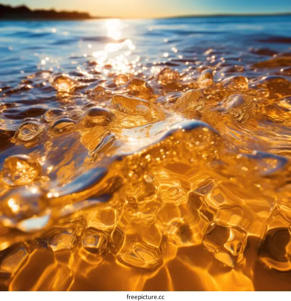 Sunlight Reflecting on Water Surface