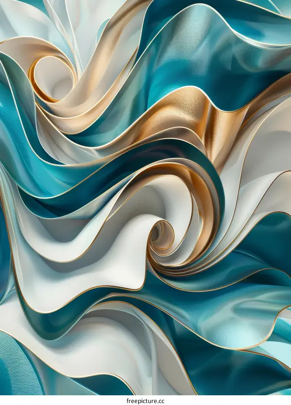 Golden Abstract Waves