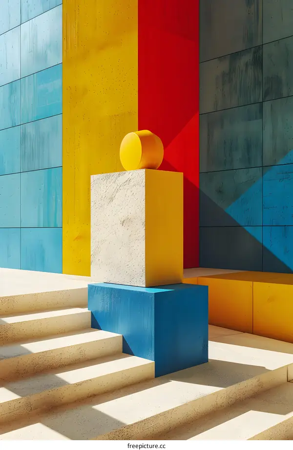 3d rendering of geometric shapes