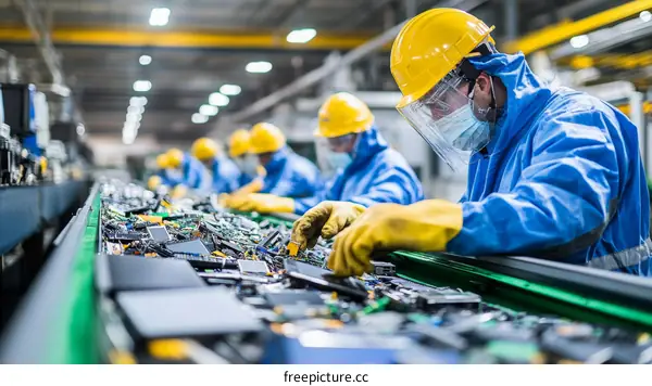 Industrial Recycling of Electronic Waste