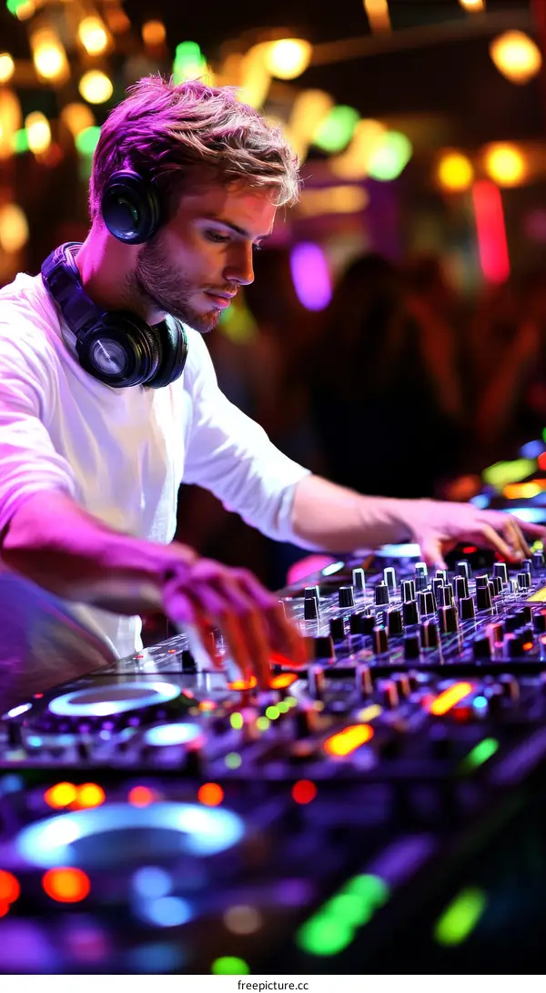 DJ Performance in a Nightclub Setting