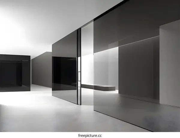 Modern Interior Design with Sliding Glass Doors