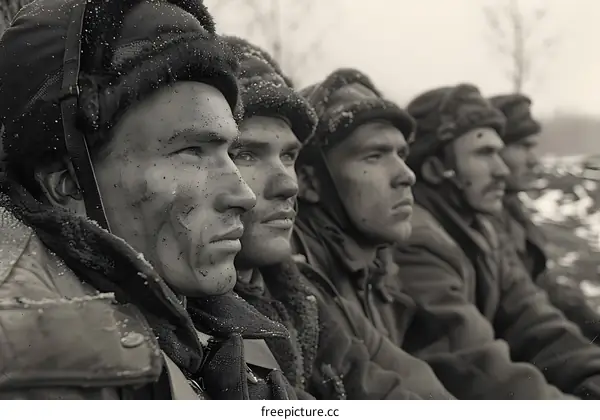 soviet soldiers in winter gear