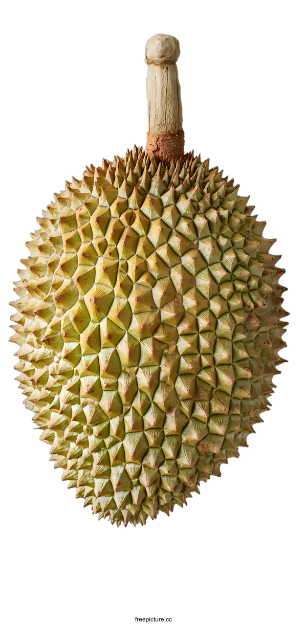 [Transparent Background PNG]Close up of Durian Fruit with Thorns
