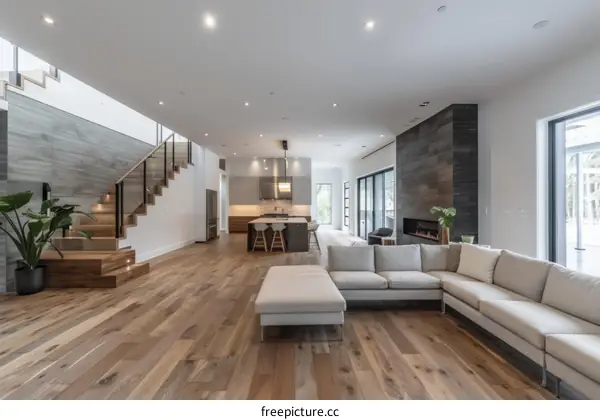 Bright and Airy Modern House Interior