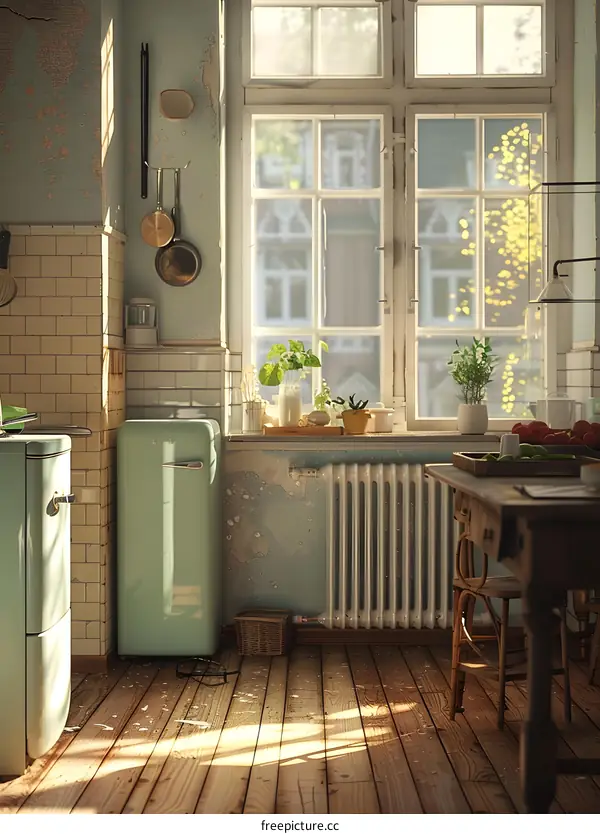 Retro and Nostalgic Kitchen Interior Design