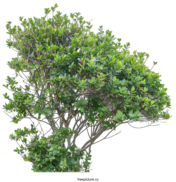 [Transparent Background PNG]Green Tree With White Background