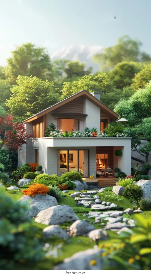 Small House Surrounded by Nature