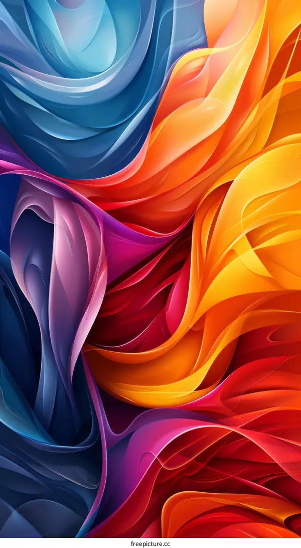 Abstract Colorful Waves