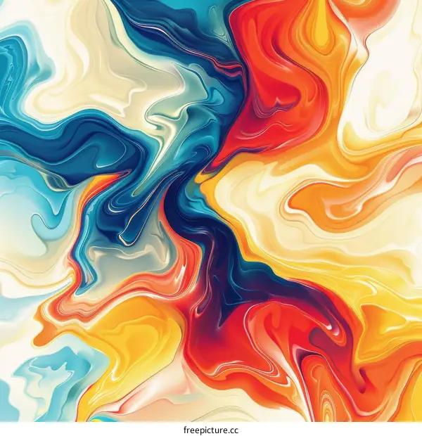 Colorful abstract painting