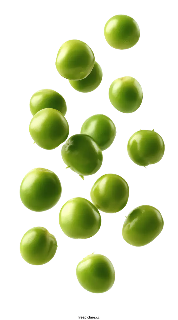 [Transparent Background PNG]Fresh Green Peas Dropping
