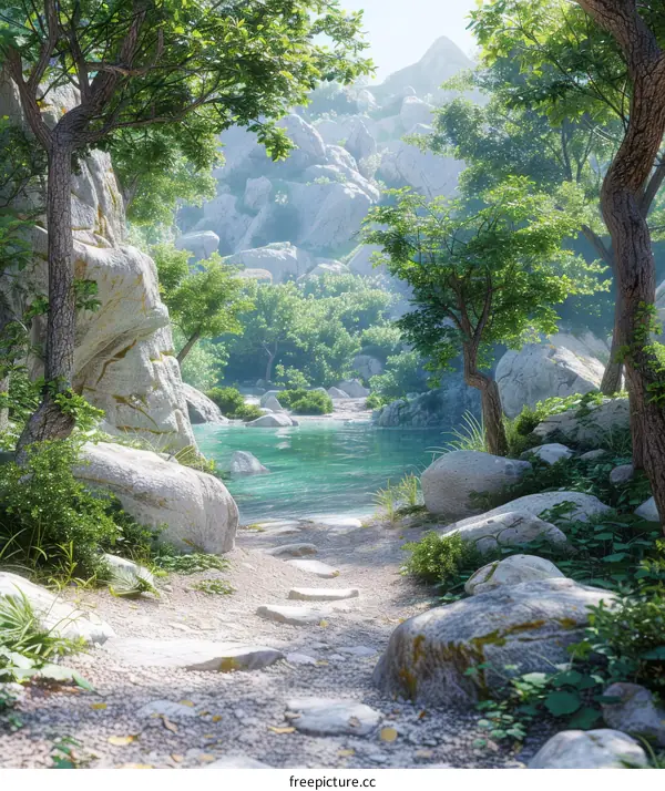 Summer Serenity: Rocky Mountain River