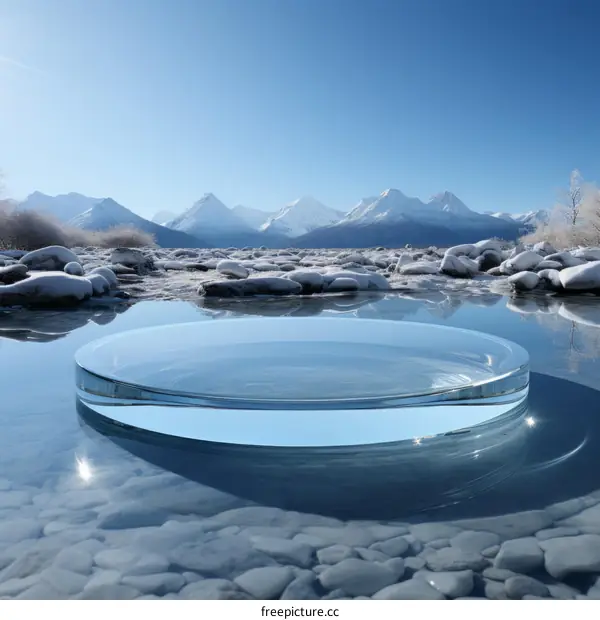 Showcase your product with a stunning icy backdrop