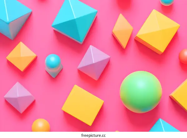 Colorful Geometric Shapes Background