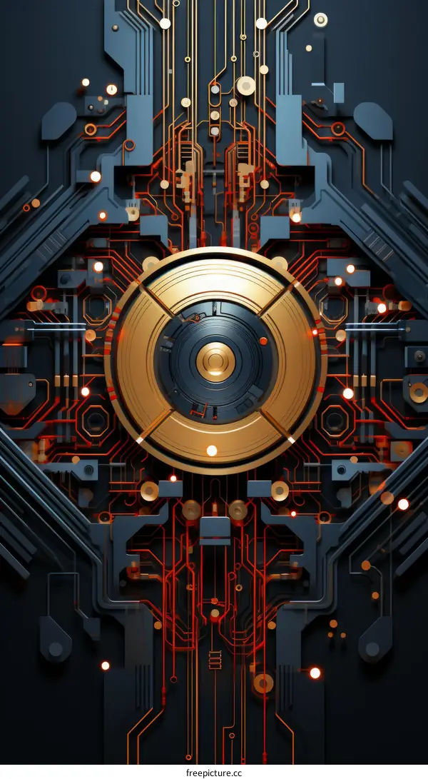 futuristic circuit board technology background