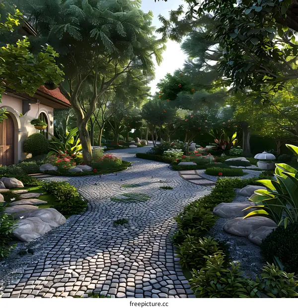 The design effect picture of Chinese classical garden