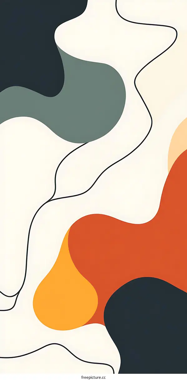 Abstract Art With Swirls And Shapes