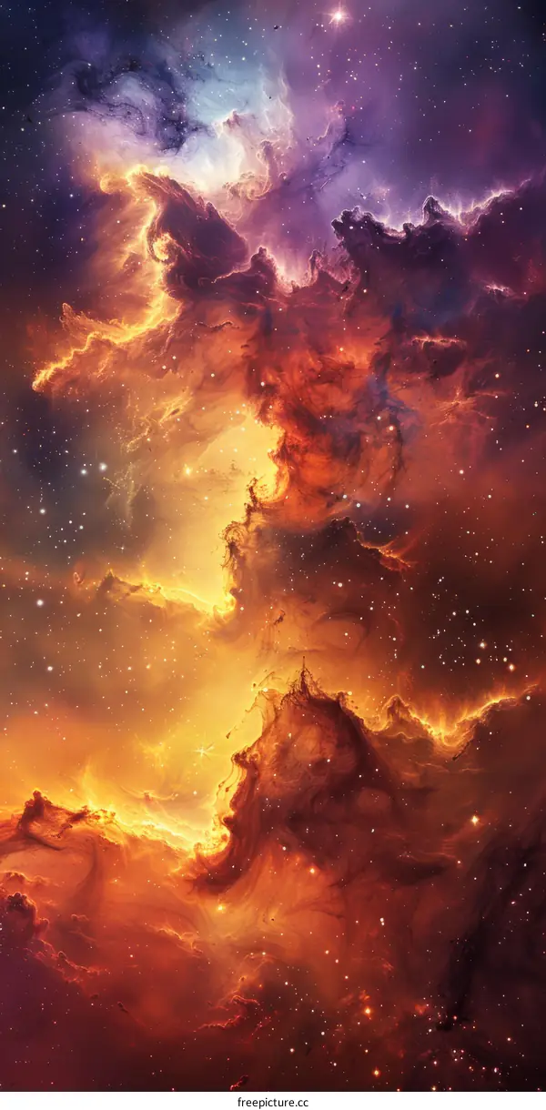 Amazing Space Nebula and Stars