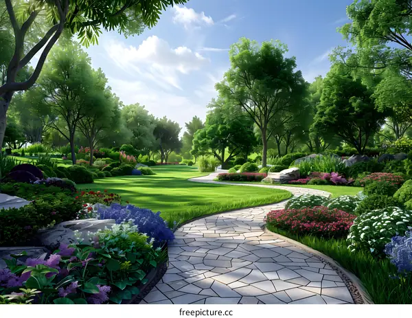 Garden landscape design renderings