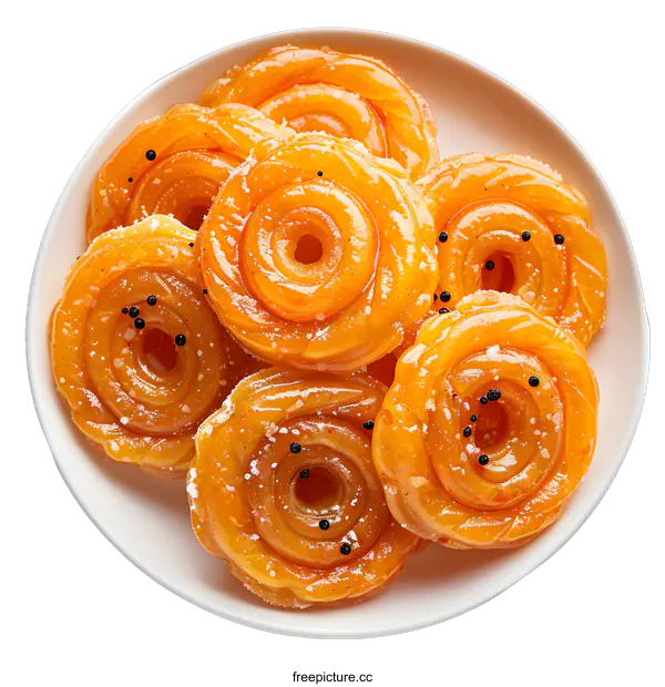 [Transparent Background PNG]Indian Sweet Jalebi