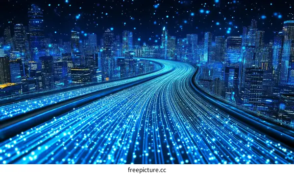 Futuristic City Network Speed