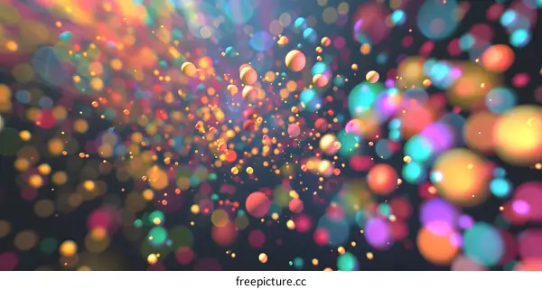 Abstract Colorful Bokeh Background