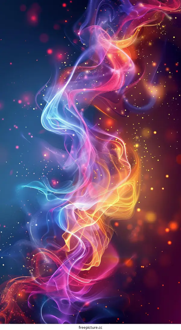 Abstract Colorful Smoke Background