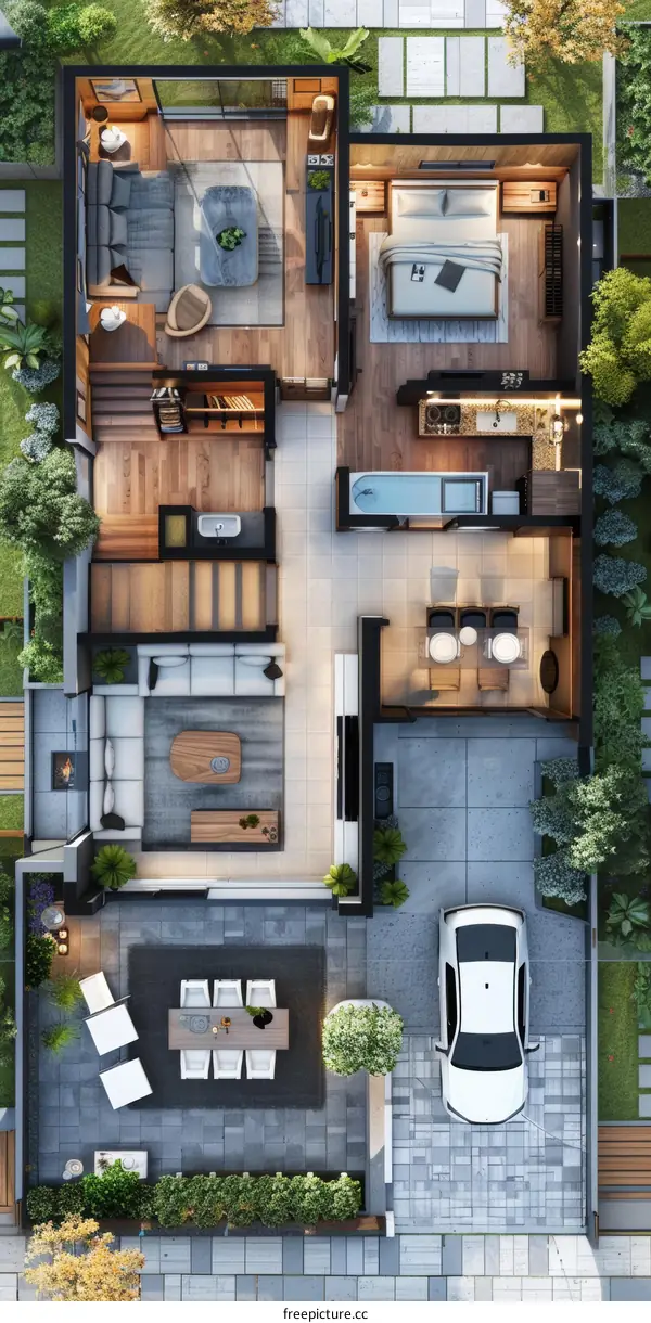 Modern House Floor Plan Design