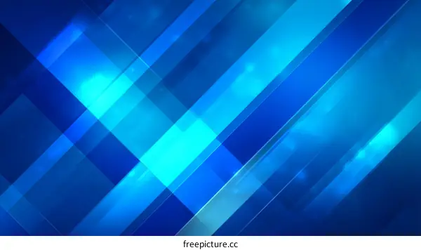 Abstract Geometric Blue Background Design