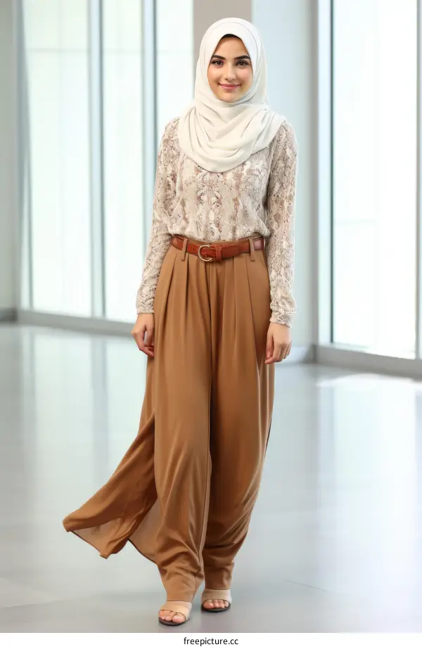 Elegant hijab fashion with a modern twist