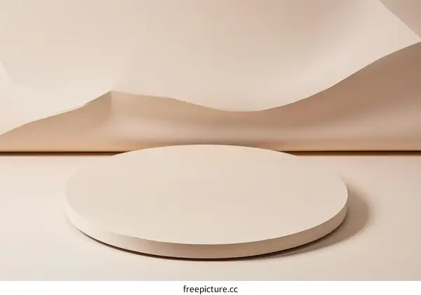 Beige Geometric Minimalist Product Display