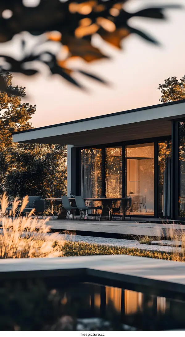 Modern Minimalist House with Pool and Patio