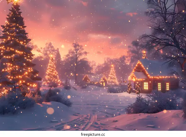 Christmas Eve Snowy Night
