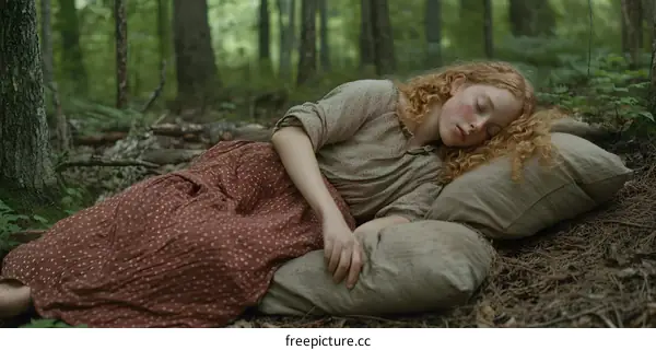 Sleeping Beauty in the Forest