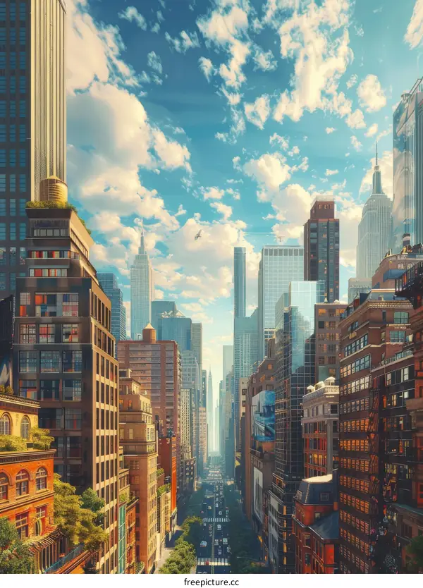 New York City Manhattan skyscrapers